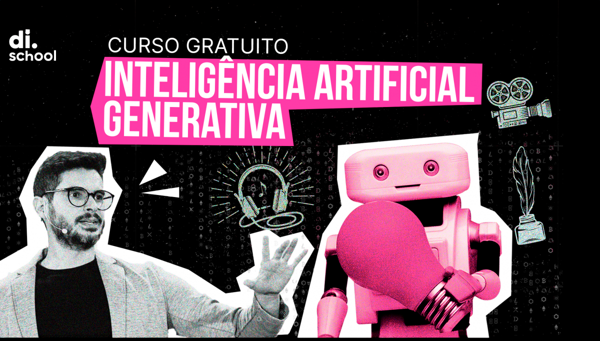Imagem de Diogo Cortiz com as palavras Inteligencia Artificial Generativa curso gratuito